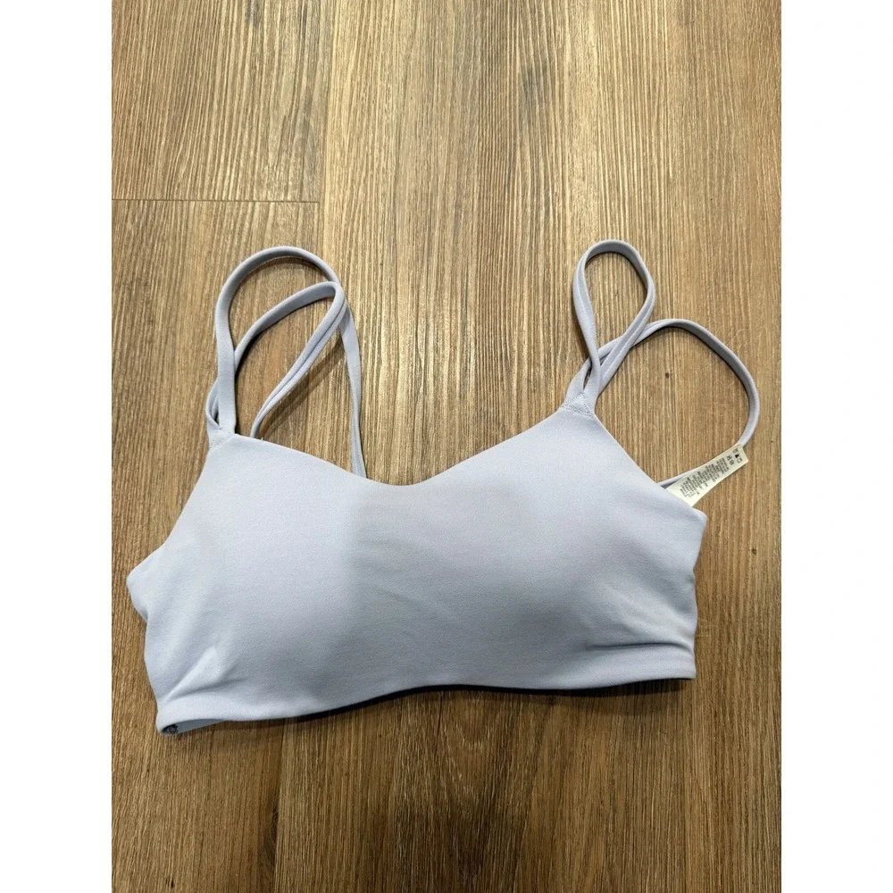 Nike Alate Dri-FIT Light Support Strappy Sports Bra Lavender Purple Small